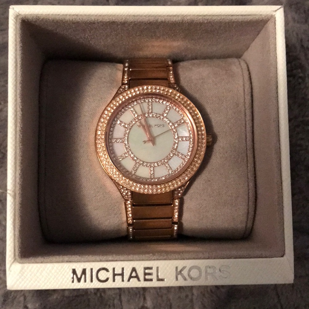 Michael Kors rose gold women’s watch